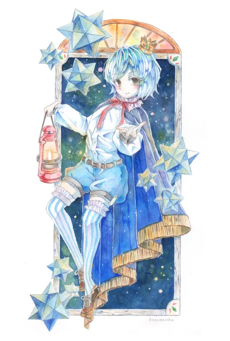 #クリエイターさんの夜っぽい作品が見たい最近こういう絵描いてない気がする(ぜんぶ2018年〜2019年の絵) 