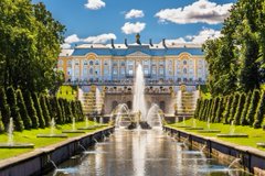 The Peterhof Palace, is a series of palaces and gardens located in Petergof, Saint Petersburg, Russia, commissioned by Peter the Great as a direct response to the Palace of Versailles by Louis XIV of France. Wikipedia
Address: Razvodnaya Ulitsa, 2, St Petersburg, Russia