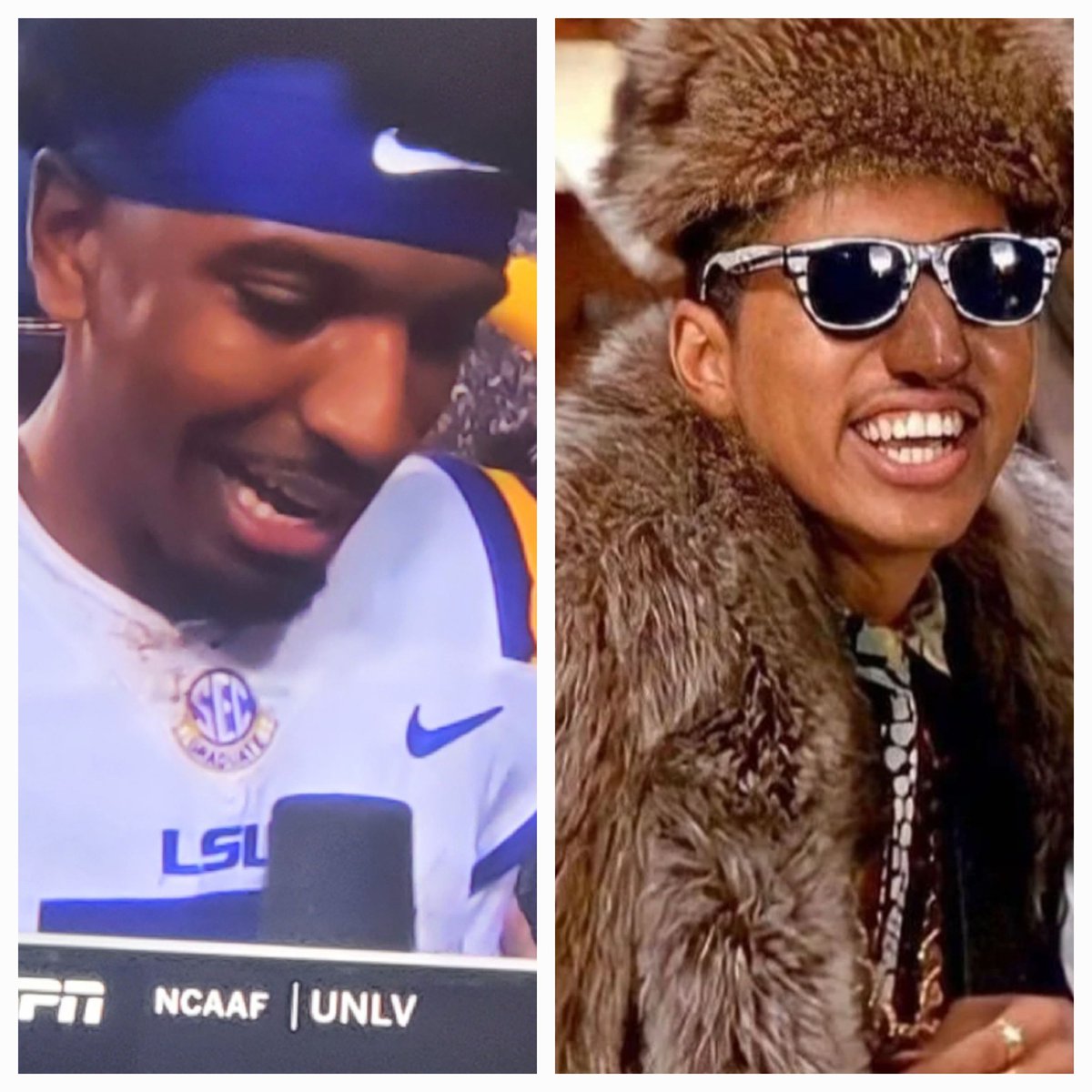 TheRitchLittle's tweet photo. I never knew #LSUs quarter back was actually #humptyhumps long lost son. https://t.co/u6GGqh9f8M