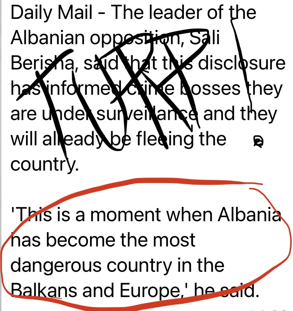 Vetëm shërbëtorët e së keqes, jashtënxjerrjet e një kombi, pjellat e mbrapshta të sojit të lig që e ndjek pas si hija e një mallkimi këtë vend qysh prej 1912-ës, mund të lëshojnë në gjuhë të huaj deklarata të tilla kundër Shqipërisë!
