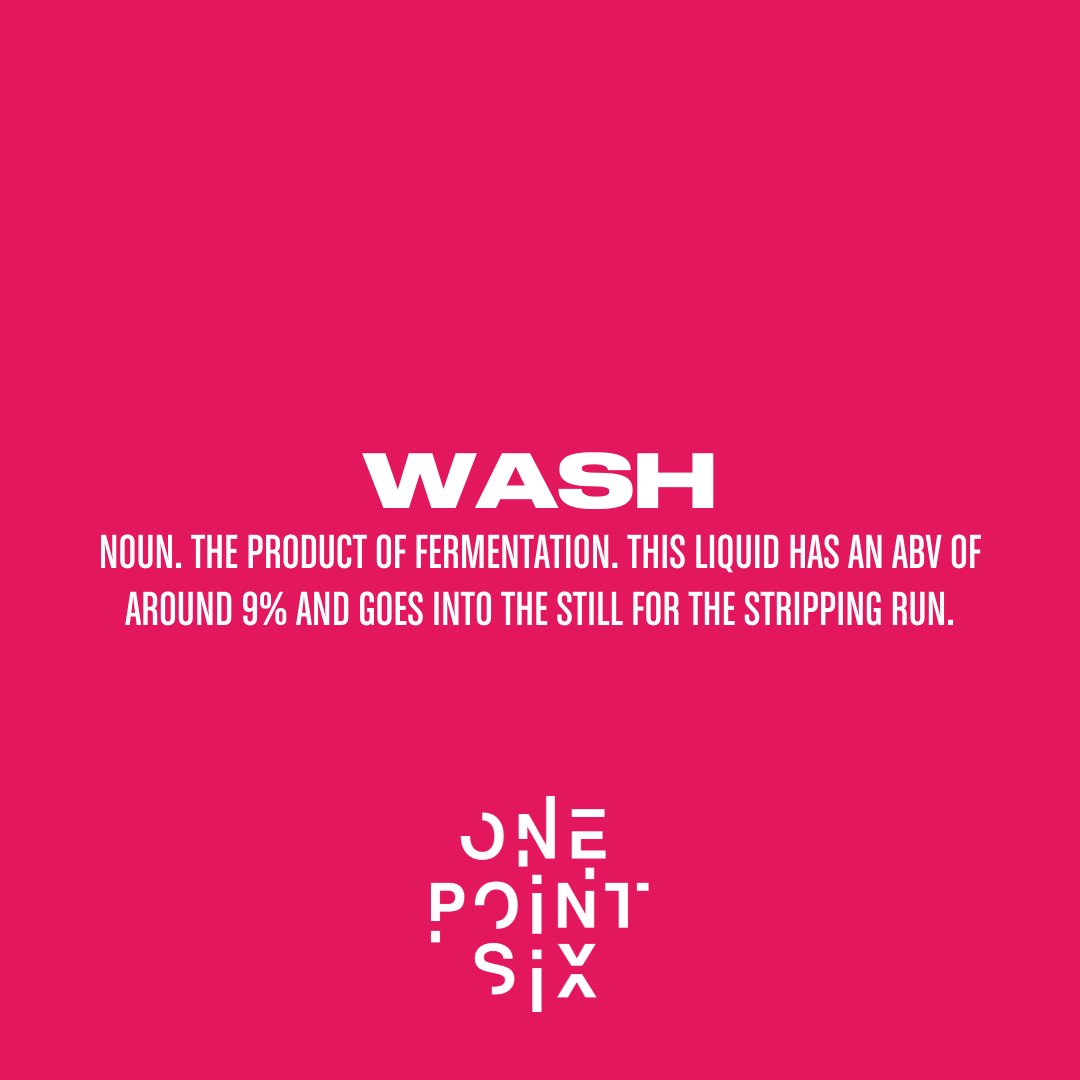 onepointsix__'s tweet photo. WASH 

The beer-like liquid that is a result of our fermentation. This has an ABV of around 9% and goes into the still for the first distillation, or the "stripping run". https://t.co/Eo3xcQrVT3