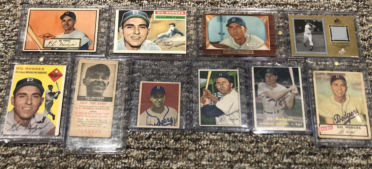 My Gil Hodges Brooklyn PC (so far) let’s see your Brooklyn Hodges cards #gilhodges