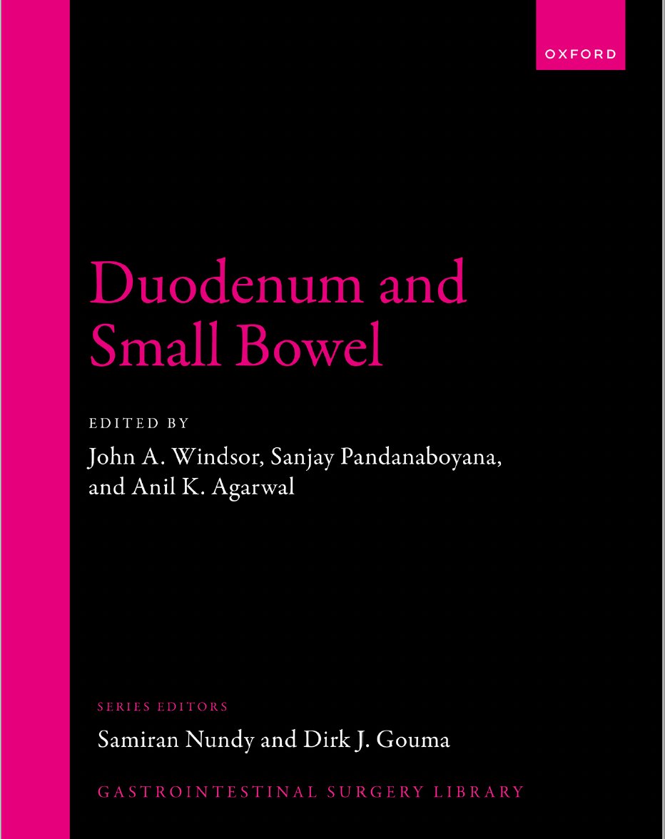 Sanjay Pandanaboyana (@sanjay_hpb) on Twitter photo Great to see the Gastrointestinal Surgery Library: Duodenum and Small Bowel is now published led by <a href="/jwindsor3/">John A Windsor</a>. Comprehensive reference text on duodenum and small bowel diseases and surgical management.Grateful to all contrubutors. <a href="/OUPAcademic/">Oxford Academic</a> bit.ly/3t3b5nS Great to see the Gastrointestinal Surgery Library: Duodenum and Small Bowel is now published led by <a href="/jwindsor3/">John A Windsor</a>. Comprehensive reference text on duodenum and small bowel diseases and surgical management.Grateful to all contrubutors. <a href="/OUPAcademic/">Oxford Academic</a> bit.ly/3t3b5nS