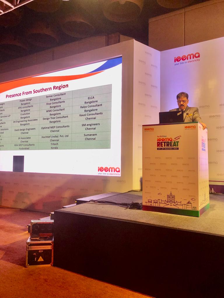 IEEMA_Official's tweet photo. #India is moving towards greener future slowly but steadily. The people &amp; industries are getting more aware of #energy efficiency and reduced environmental impact. Shashi Amin, Chairman, #IEEMARetreat
@RRohitpathak76 @HamzaArsiwala @Sunilsinghvi25
@Vipul_Ray @CharuMathur14 https://t.co/nPDyza4De4