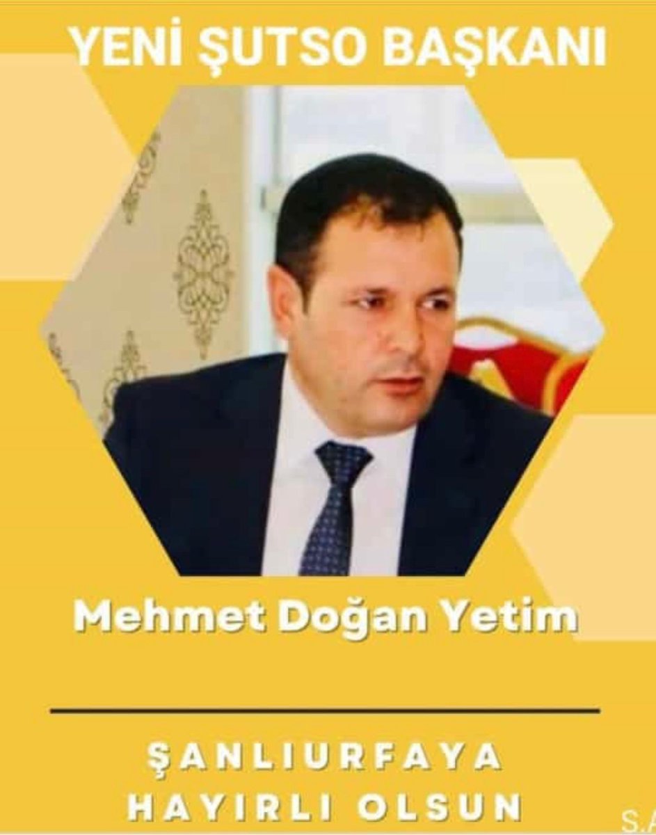 Birlikte yöneteceğiz şiarıyla  yola çıkan sayın Mehmet Doğan Yetim bey ve Yönetimi Şanlıurfa Ticaret Sanayi Odası seçimlerini kazanmıştır. Şanlıurfamıza hayırlı olsun. <a href="/mimar_ihs/">İbrahim HalilSatoğlu</a> <a href="/OGayberi/">Ömer Faruk Gayberi</a> <a href="/kent_akli/">KENT AKLI</a> @mehmetyetim33 <a href="/serhatkrd/">Serhat KARADAĞ</a>