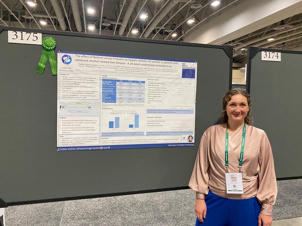 Are you interested in the gut as a treatment target for ALD? then come and hear about the results from an RCT where we show that there is definitely reason for optimisme. Poster 3175 - meet me at 1-2 PM #TLM22 #AASLD