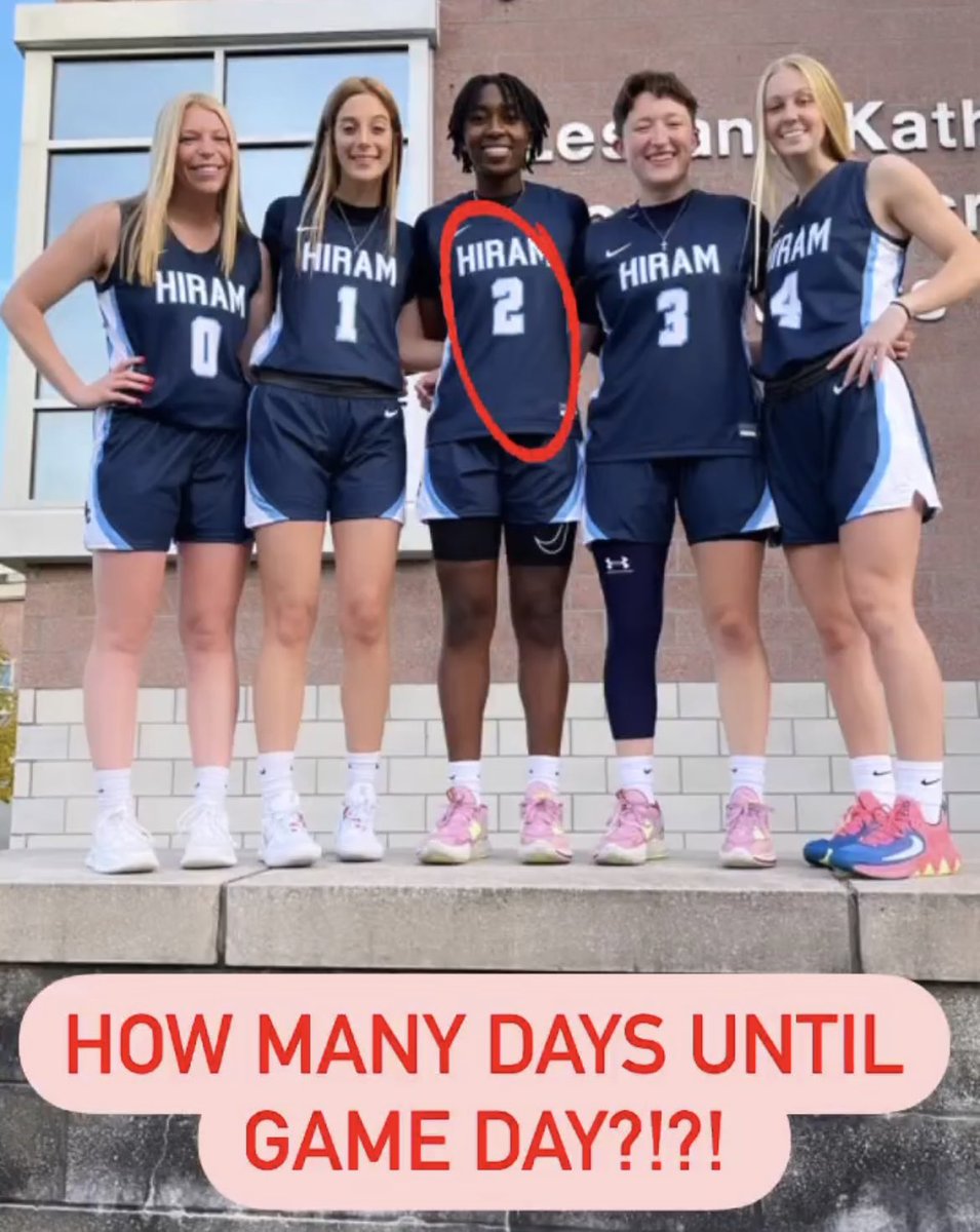HiramCollegeWBB's tweet photo. 2 DAYS!!! https://t.co/gZc74CMUyk