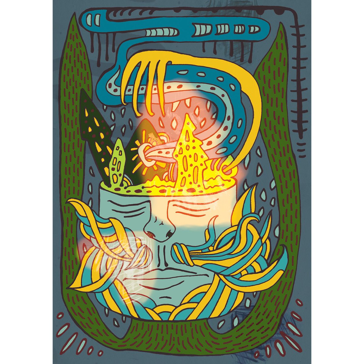 NikkiPinder's tweet photo. Into the surf
You can find this illustration published inside the ‘Live At Telfords’ @Sustinereband music tape album I designed all artwork for.
Drawn with ink on paper and coloured in @Procreate
#sustinere #light #tape #tapedesign #lights #musicrelease #jcard #ink https://t.co/bo74QdWSD9