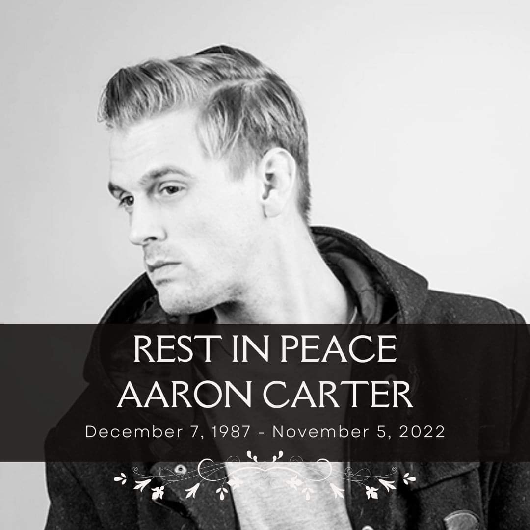 PORPhilippines's tweet photo. ICYMI: Aaron Carter passed away at only the age of 34.

Thanks for all the memories and the candy!

#RIPAaronCarter #AaronCarter https://t.co/JABJLopvMz