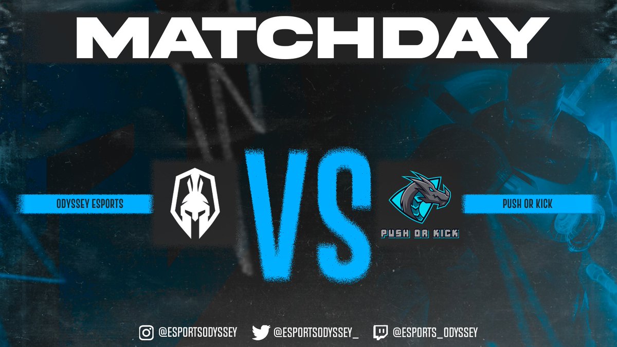 ¡MatchDay!

Hoy a las 22:30 tenemos una jornada muy importante para nuestro roster de #LeagueOfLegends en la <a href="/ALL_lolleague/">ALL - Amateur Lol League</a> Vs los chicos de <a href="/PushOrKick/">Push Or Kick</a>.

A por todas guerreros ⚔️ #GoOdyssey