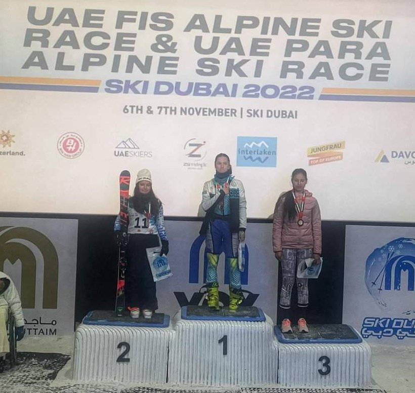 100thofasec's tweet photo. Great to see our women skiers do well at the FIS race in Dubai's amazing indoor slope.
Congrats @alleaanchal for winning Silver #SandhyaThakur for Bronze #HayaMuzaffer for the respectable performance.
This Winter is just getting started! 🇮🇳🏅⛷️
@fisalpine 
#SkiDubai 
📸 AjayBhatt https://t.co/CHzoy3OfOr