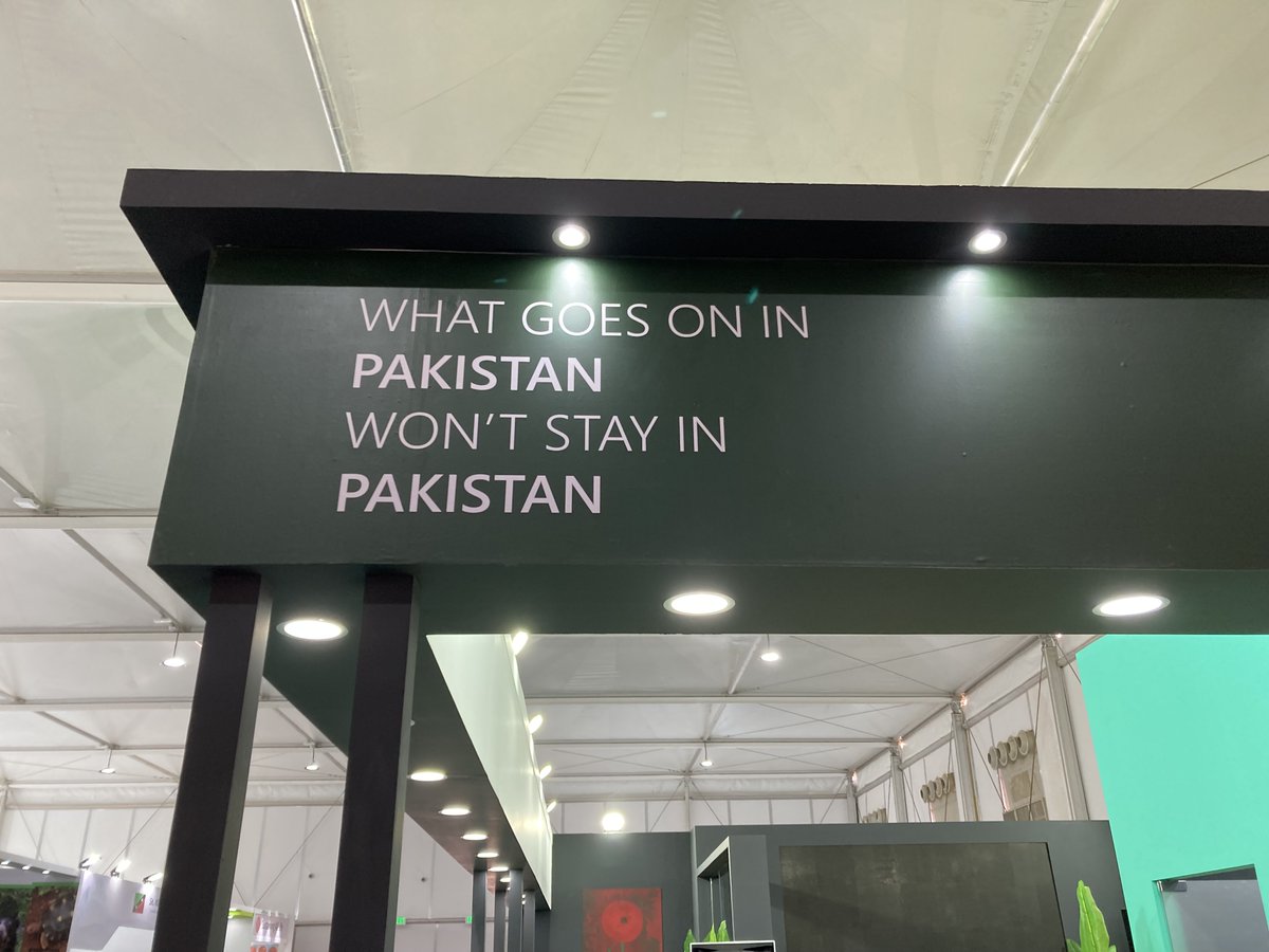 Simple, effective message on Pakistan pavilion at #COP27.