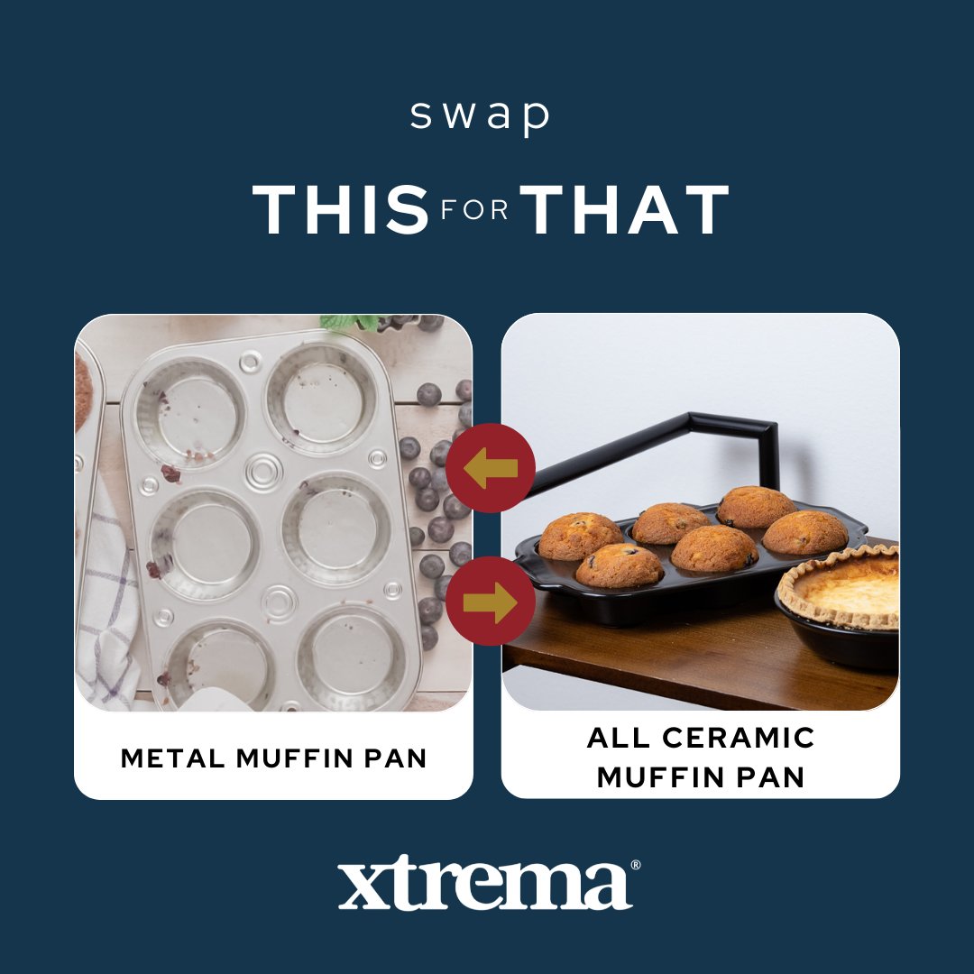 XtremaCookware's tweet image. Perfect for half-batch muffins, cupcakes, soufflés, appies, and more. Owned by many. Loved by all.