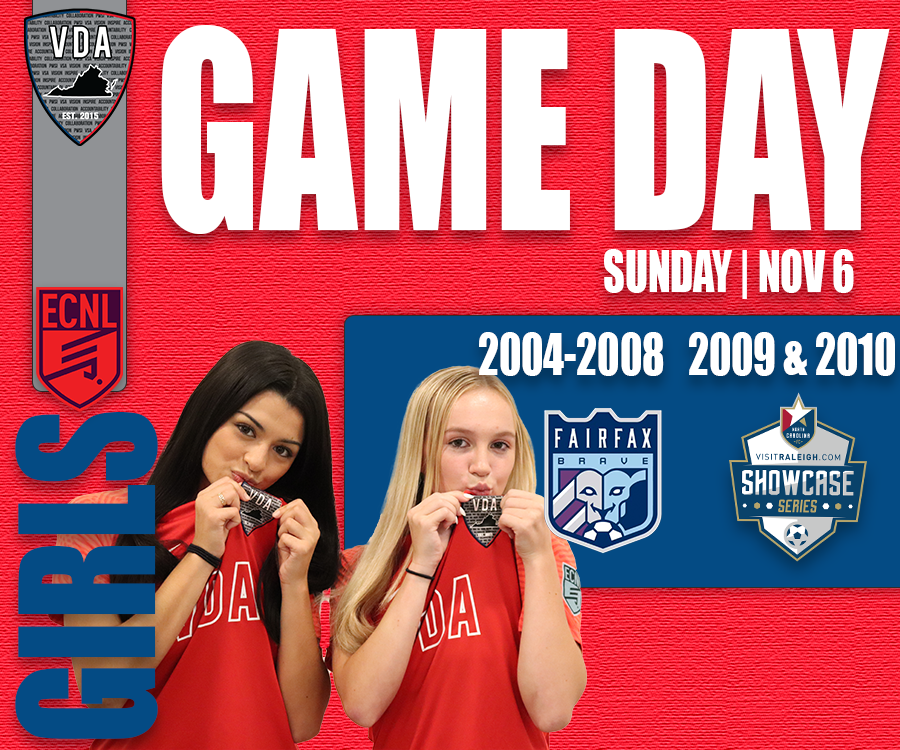 vdasoccer's tweet photo. It's Sunday Funday for the #VDAGirlsECNL squads
2004-2008 are ➡️ away 🆚 Fairfax BRAVE at Robinson HS
2009 & 2010 Girls are ⬇️ at NCFC Jr Showcase chasing that 🏆🥇
#LetsGoVDA #VDAECNL #ChampionshipSunday https://t.co/BlBzgD5miv