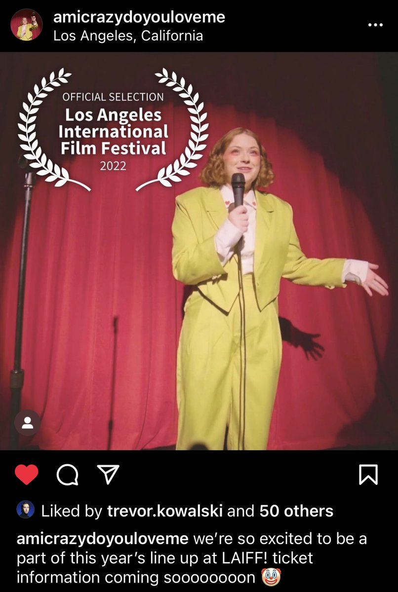 cainlatwitch's tweet photo. Good Morning!
We'll be hitting the red carpet later today at #LAIFF for the screening of Am I Crazy, Do You Love Me? Excited to see our work & the work of so many other talented filmmakers! Have a wonderful Sunday :) https://t.co/wrffdN4MqX