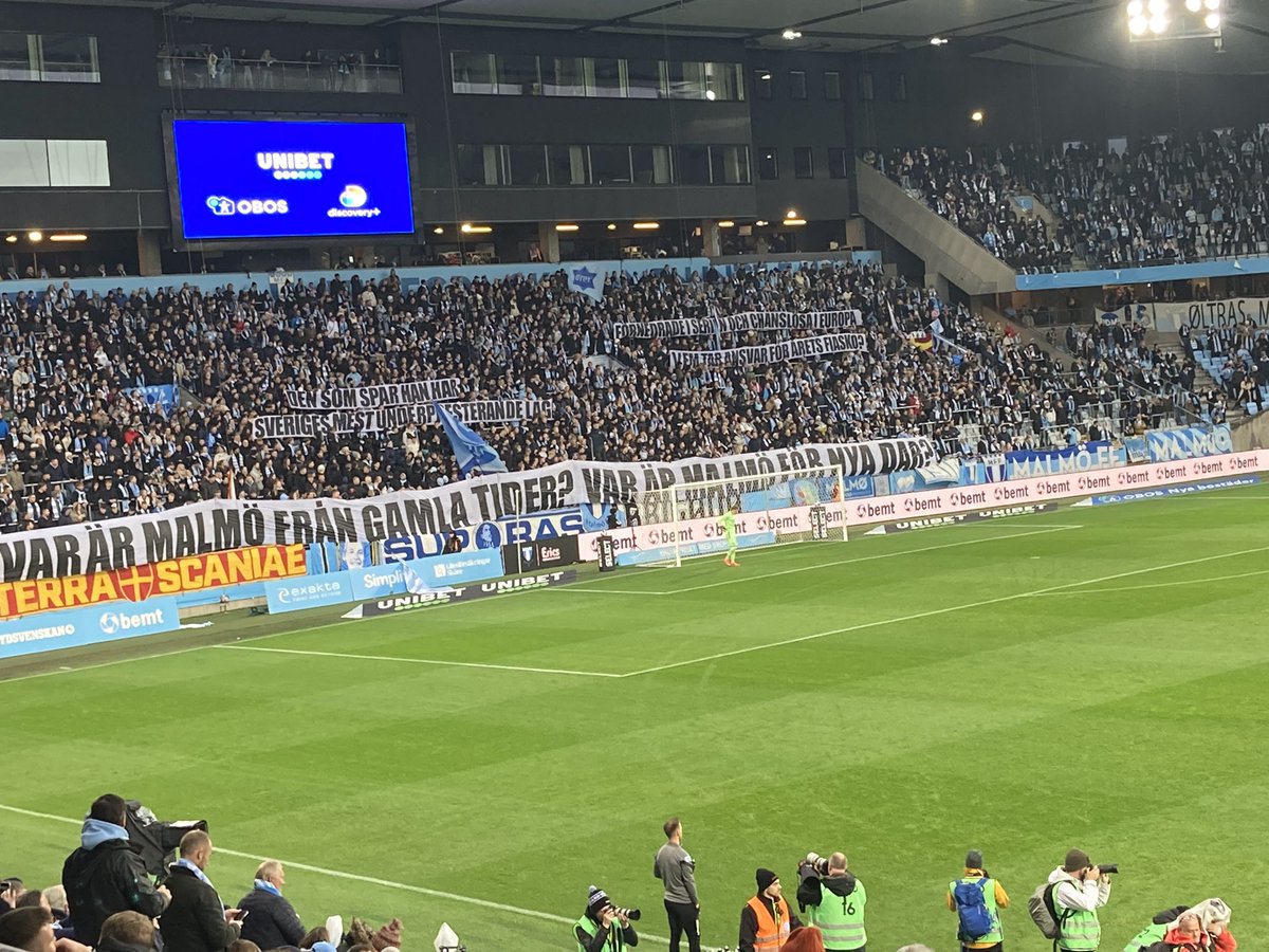 JohanDolckWall's tweet photo. Svidande hård kritik mot MFF-ledningen inför sista allsvenska omgången. https://t.co/yBnTEUC8zx