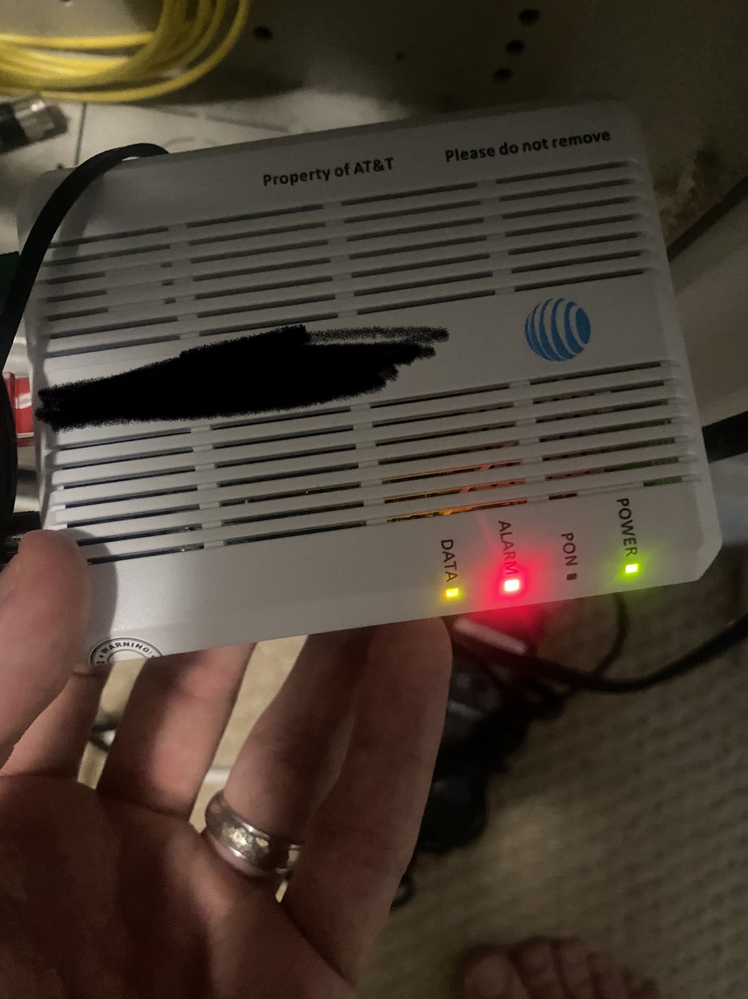 Furkan on Twitter "Snip3down "´f the PON light is off and the Alarm