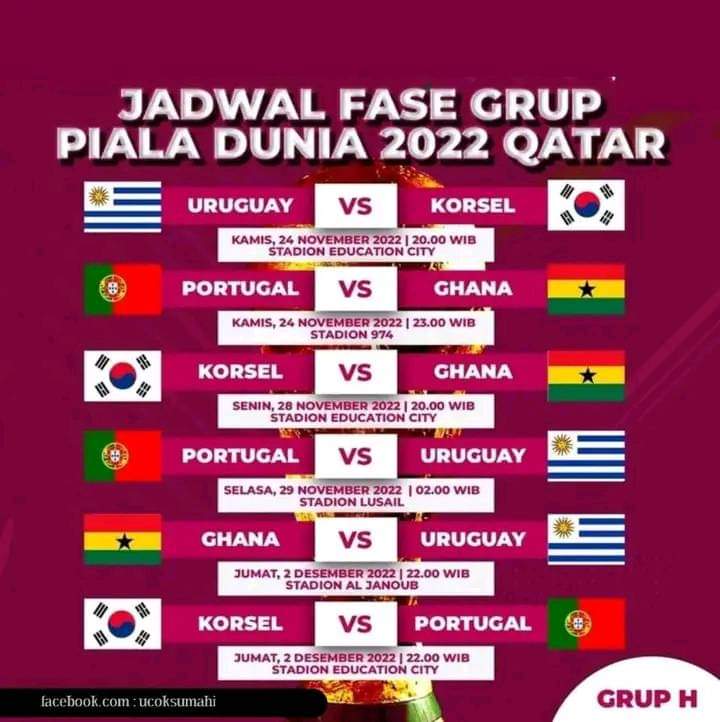 nwhswN3aWQ7J9tT's tweet photo. Jadwal FIFA World Cup Qatar https://t.co/wfl1EZUWJU
