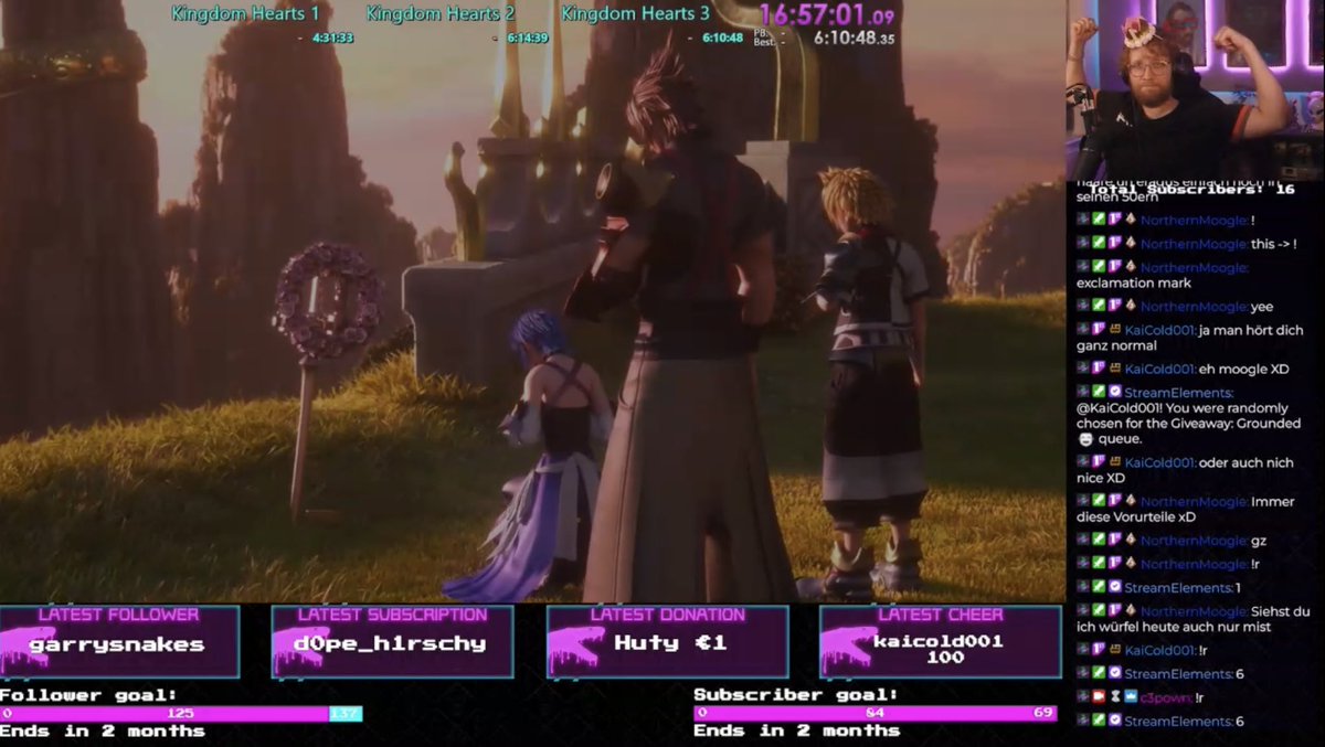 1 Jahr Twitch, Happy Birthday to me :D
Erste Trifecta überstanden 🙏
Mit 16:57:01 sehr langsam aber geschafft ❤️
#kingdomhearts #TwitchDE