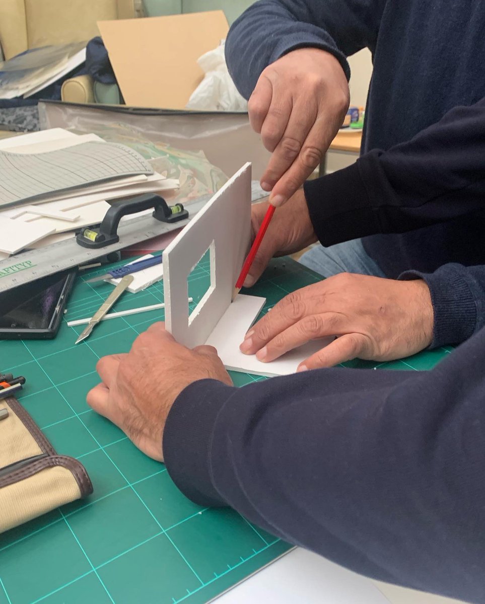 Model making a terrace house ready for a retrofit workshop with local artists and architects #community #Retrofit #B12