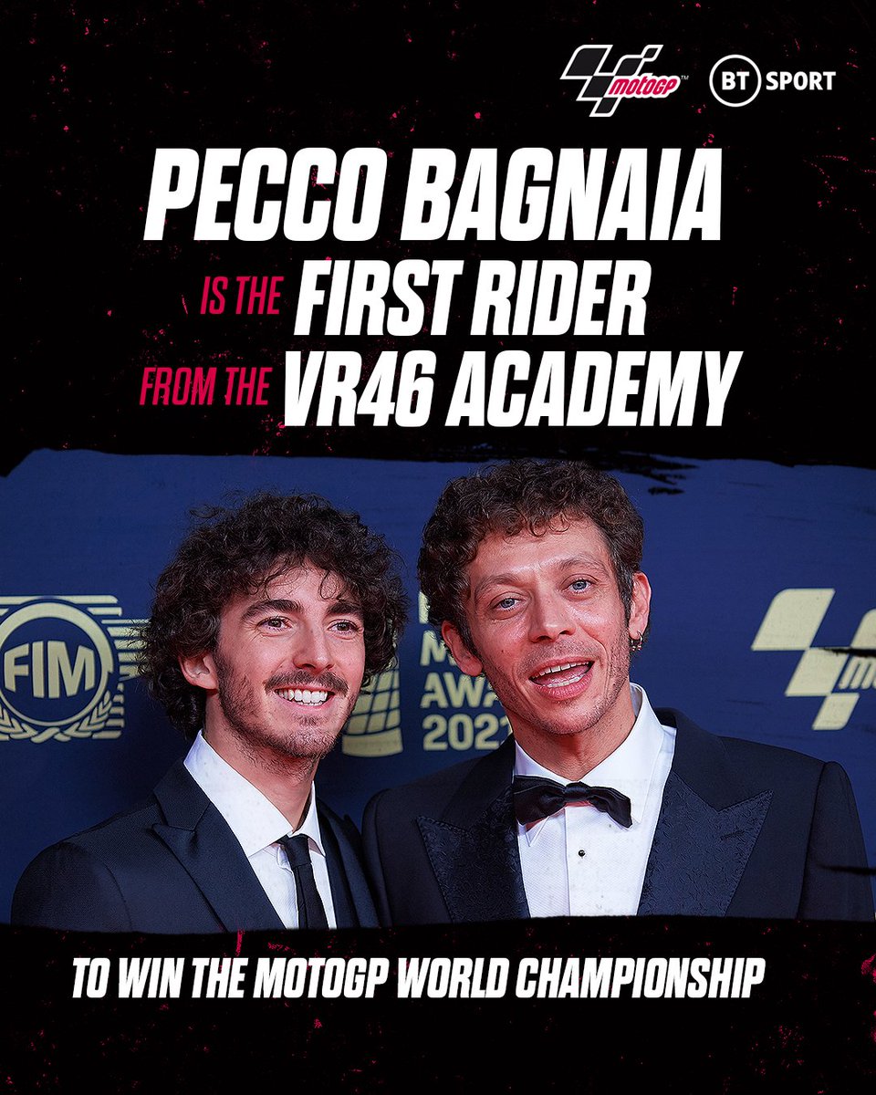 bikesontnt's tweet photo. We've come full circle 🥹

@PeccoBagnaia is continuing Valentino Rossi's legacy 💙💛

#PerfectComb1nation https://t.co/3y8P83bl9N