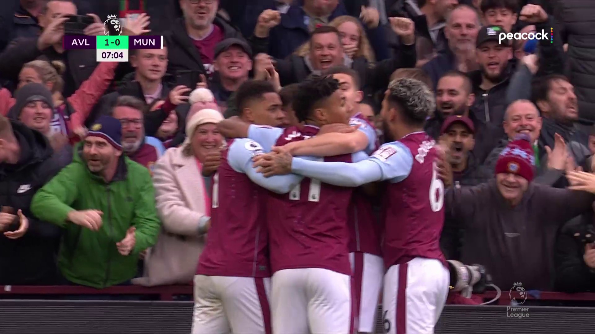 Leon Bailey gives Aston Villa the lead on Man Utd seven minutes into Unai Emery's debut. 💪

🎥: @NBCSportsSoccer