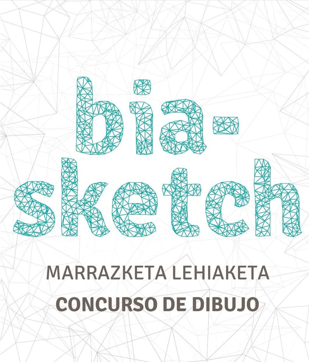 BIAarchitecture's tweet photo. 🖼 BIA-SKETCH MARRAZKI LEHIAKETA 🖼

📅 Lanak aurkezteko azken eguna: azaroak 14.

Kontsultatu ℹ guztia https://t.co/czHJWbonxv     

🖼 CONCURSO DE DIBUJO BIA-SKETCH 🖼 

📅 Último día para presentar los trabajos: 14 de noviembre.

Consulta toda la ℹ https://t.co/czHJWbonxv https://t.co/Wt3XtNf4BH