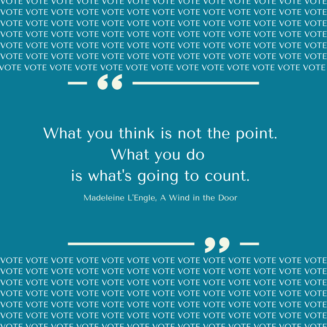 MadeleineLEngle's tweet photo. "What you think is not the point. What you do is what's going to count."
A Wind in the Door https://t.co/wbrqCaR2BN