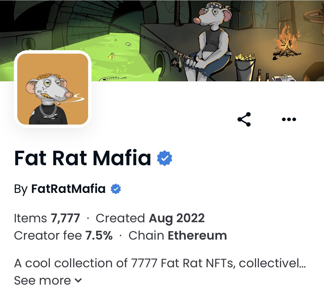 MrChronoice's tweet photo. #FatRatMafia keeps showing results on the buildout. W/ under promising and over delivering, this is bound to be a festivity. Fat Rat Mafia NFT holders can now apply to receive funding for their business idea, as long as their Fat Rat is the face of the brand. #NFTs #ETH #opensea https://t.co/Ann25qYojU