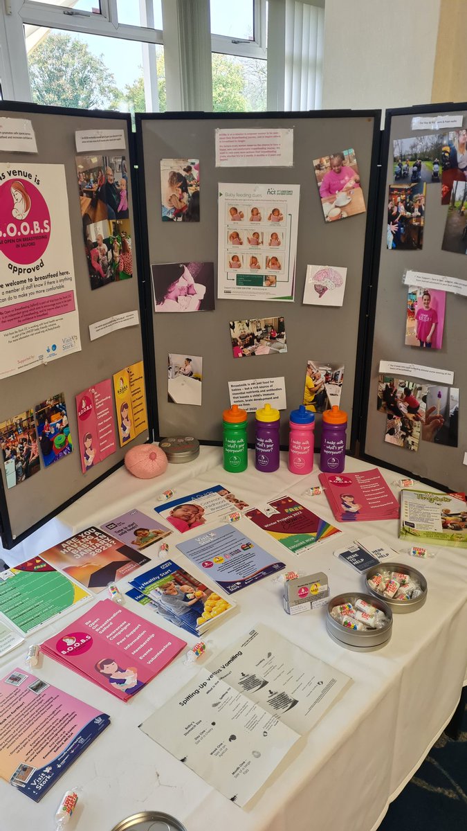Great to be here at Buile Hill Park Hall at the @factoryintl recruitment event for their amazing First Breath project, engaging with parents to be with Kerry our @boobs_salford peer supporter & providing a play space for little ones. #SocEnt #Salford #firstbreath #newmums
