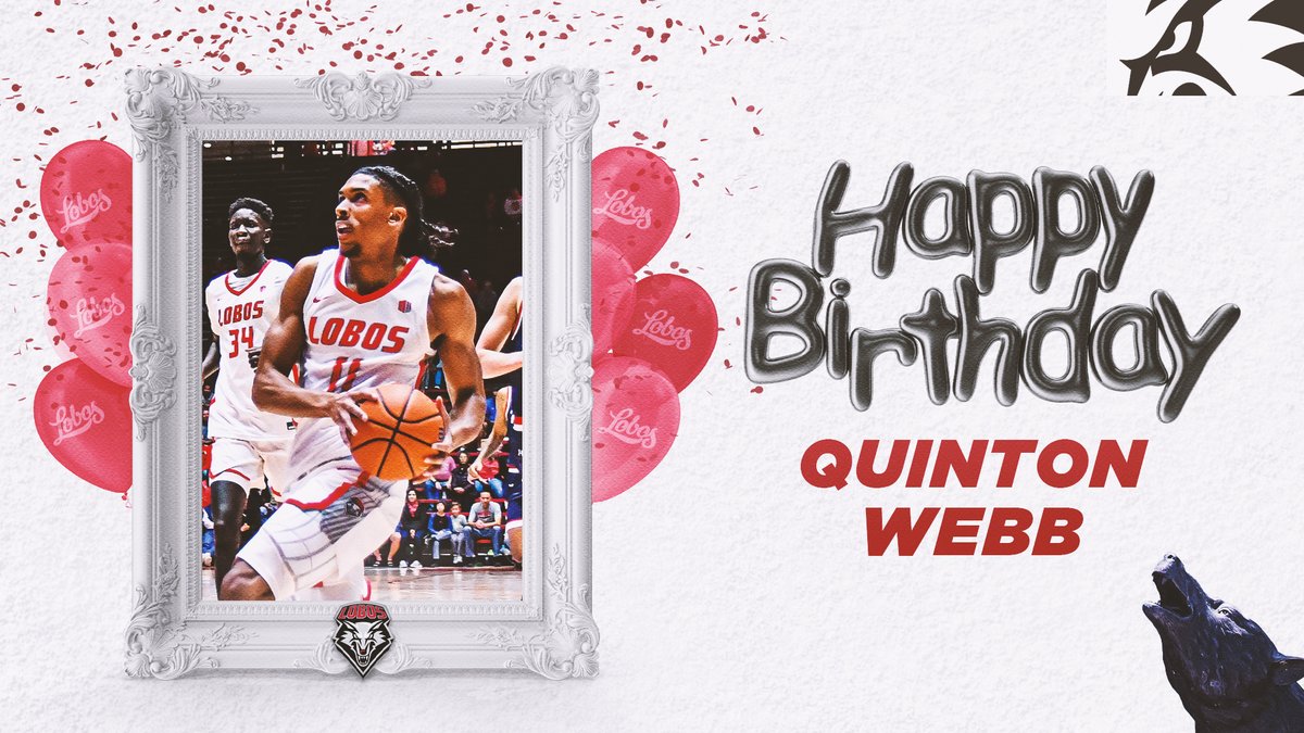 UNMLoboMBB's tweet photo. 🎂🎉HAPPY BIRTHDAY QUINTON!! 🎉🎂
Join us in wishing a great @_quintonwebb5_ a great day!! #GoLobos https://t.co/7JEqXI0RTp