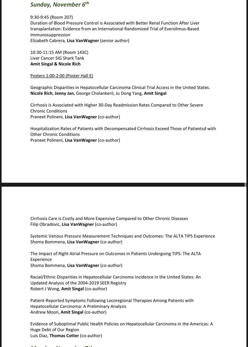 Sunday (today!!) come check out @UTSWGI @ #TLM22 @AASLDtweets! ☺️@HoshidaYujin @docamitgs @LieberLuvsLiver @TCotterMD @LisaVWMD @arjimufti