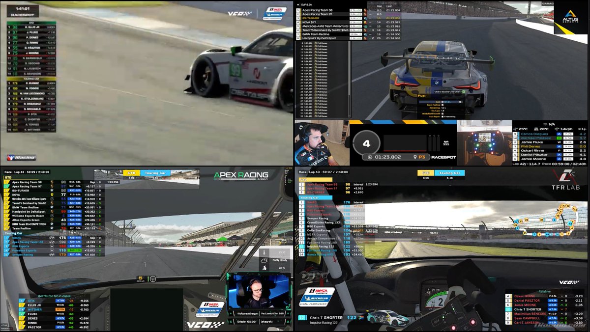 vcoesports's tweet image. COMMAND CENTER has arrived in Esports racing and on twitch.tv/vcoesports! 🎥📺

Follow the IMSA Esports Michelin Global Championship LIVE from a total of 6⃣ perspectives!

#vcoesports #IMSAEsports @IMSA @MichelinUSA @iRacing @Twitch