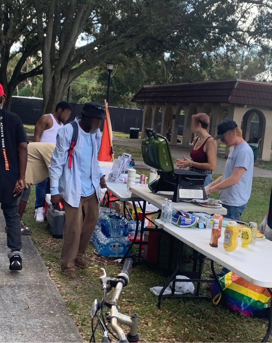 TropCommunists's tweet photo. Another lovely day in Borrell Park yesterday - big shout out to everyone who came to grab a hotdog, drop off supplies, or meet with us about tenants issues here in Tampa. https://t.co/xpxvTrGIfv
