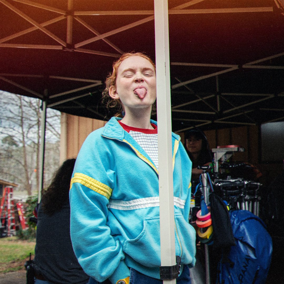 Just realized I forgot to show you these BTS photos. #StrangerThingsDay