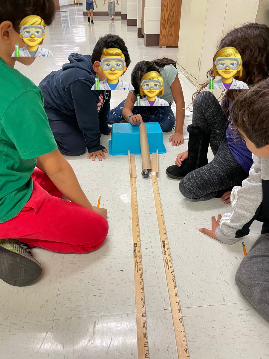 StadleyRough's tweet photo. Ms. Disla’s and Mrs. Franco's #STRthirdgrade scientists joined forces for a hands-on science activity exploring forces in motion. Groups tested to see how far marbles of different masses traveled when hit by another marble, sharing out findings! #STRlearns #STRscientists https://t.co/piFxtbyPD5