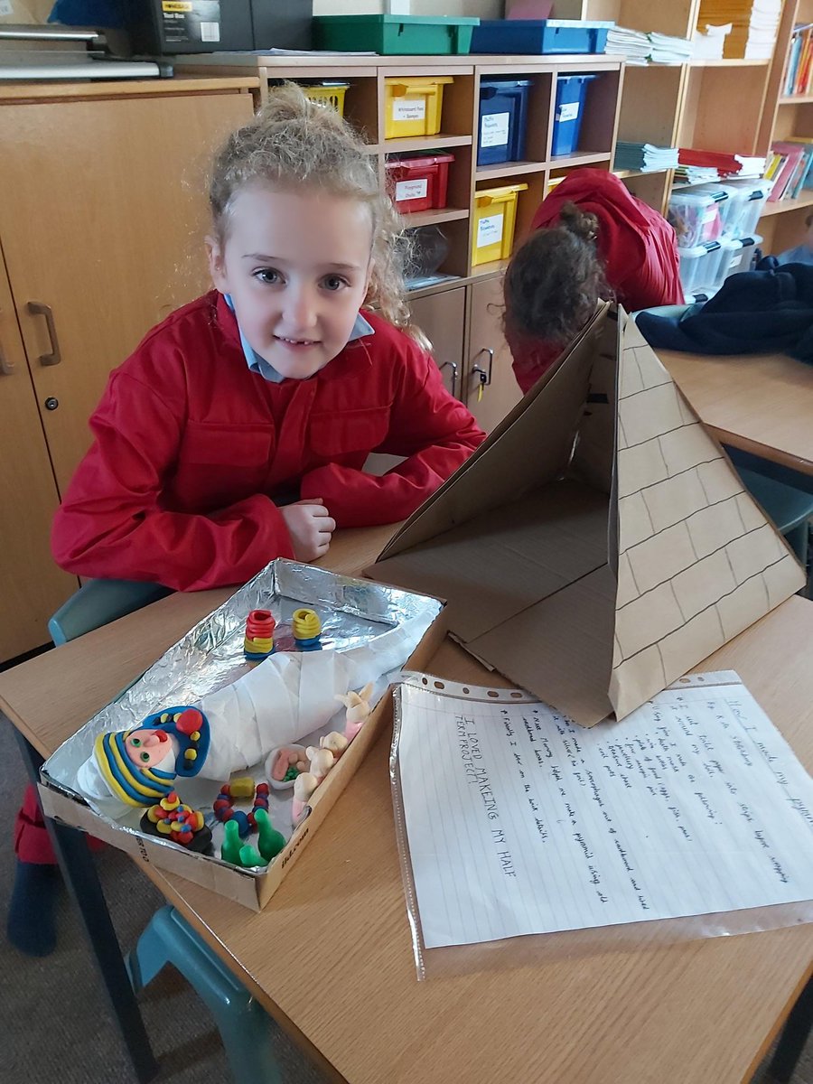SibfordJS's tweet photo. Year 3 exploring 'Egypt' for their home projects over the first half term.  Brilliant work - well done!  
#BeYouBeSibford #SibfordYear3 #Pyramids #Egypt @britishmuseum #SibfordJSHistory #Mummies #homelearning #lego #imagination #creative https://t.co/QGYu7VNVkG