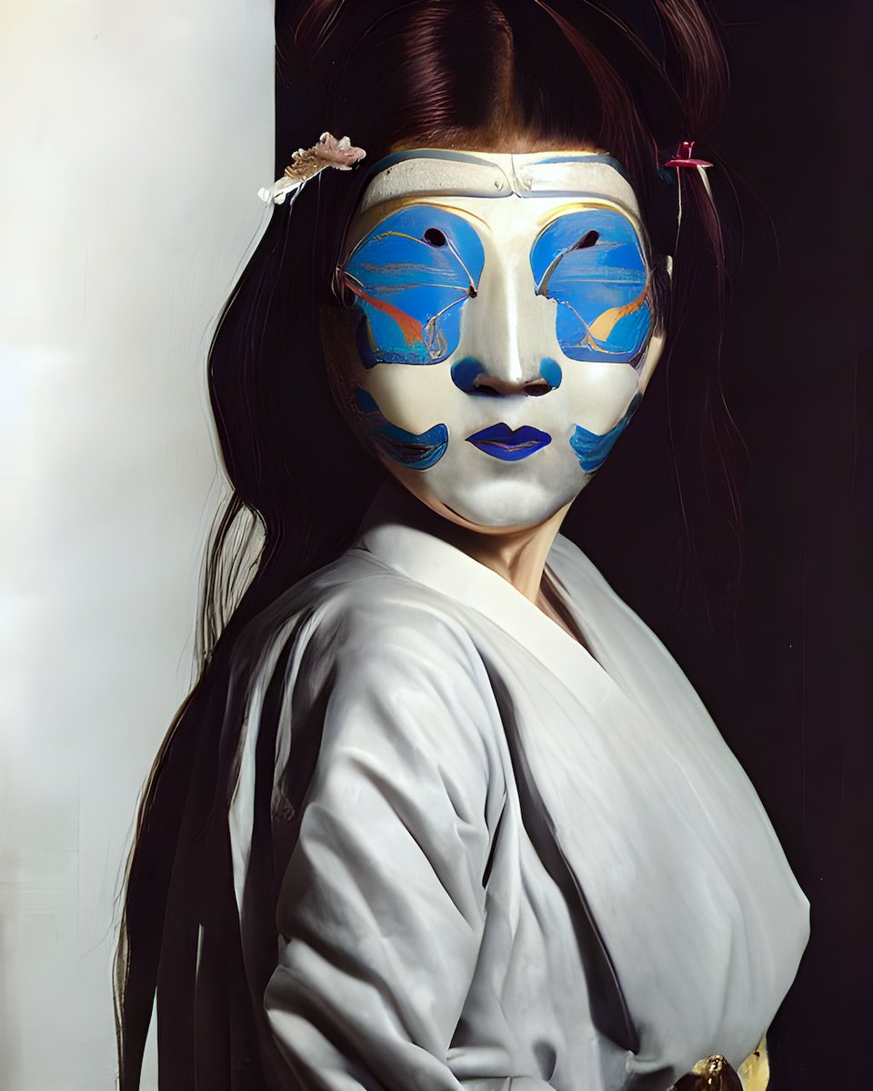 "Shin"

What is deepest about a human beeing is the mask.

6/7 ed. | 2 #XTZ
on <a href="/objktcom/">objkt</a>

Link: objkt.com/asset/KT1NyCf2…

#tezos #NFT #NFTdrop #portrait