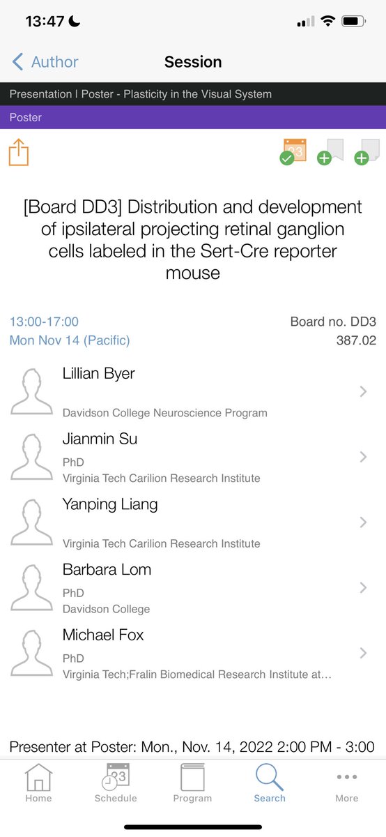 LillianByer's tweet photo. If you’re interested in hearing about my work on ipsiRGCs, I’ll be presenting at SfN on Monday from 1-5 PST (see details below)! 

Excited to see old faces and meet new ones! ☺️ https://t.co/skU1Xv6U9T