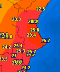 RAM_meteo's tweet photo. #Xativa , #Valencia, con 29,4 ºC la temperatura más alta de #Europa 
6 nov 2022  @meteociel https://t.co/t630BgAVON