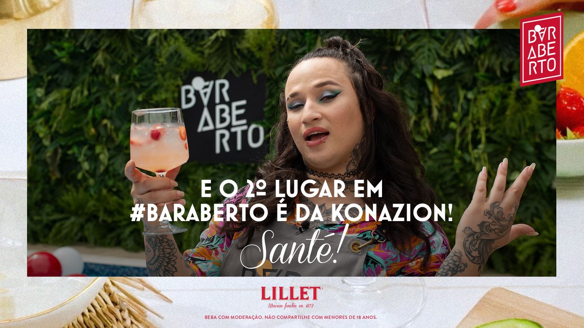 Lillet_br's tweet photo. A @eduardakona é a 2ª colocada de @BarAbertoBR! Ela deixou sua marca ao longo da temporada e, na final, não foi diferente! Parabéns, Konazion! Desejamos muita joie de vivre e sucesso na sua jornada pelos bares e ballrooms! ✨#Lillet #BarAberto  [Beba com moderação. 🔞] https://t.co/maveHzAQAX