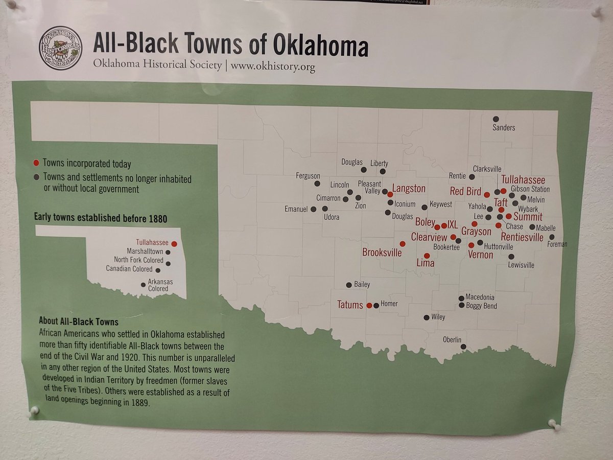 Yesterday, I tried to bring attention to the historically Black Settlements of Boley, Langston, and Greenwood. The infrastructure and economic challenges of these communities replicate the problems facing rural Oklahoma!