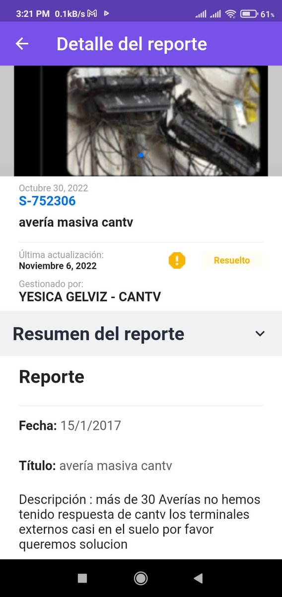 jjjesus69's tweet photo. Así está trabajando la cantv y  que resuelto CIERRA EL REPORTE  EN EL 1X10 YESICA DAYANA GELVIZ MALDONADO CI 15.314.205  TRABAJADORA DE CANTV QUE LES PARECE Y VAN CASI 5 AÑOS CON ESTA LUCHA Y NO DAN RESPUESTA #VenezuelaEnLaCOP27 VIRAL COMO SE BURLAN DEL PUEBLO @salaprensaCantv https://t.co/3IdozQM3Y0