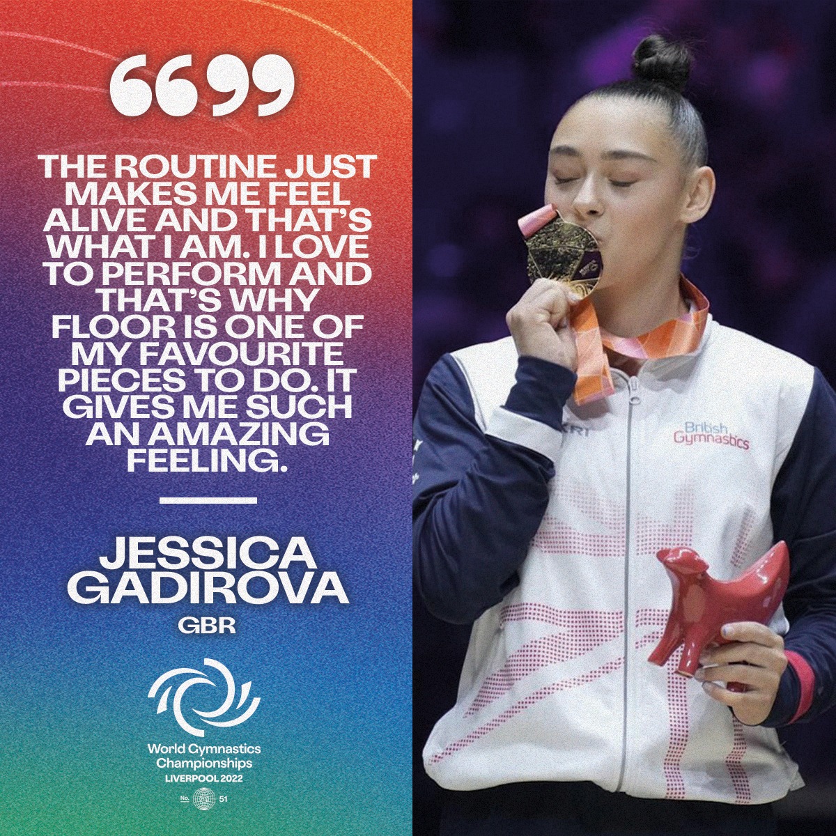 World Gymnastics Championships 2022 (@wgc2022) on Twitter photo An iconic floor routine 🙌
We'll never get tired of watching it 🪩
#WelcomeToOurWorld #ARTWorlds2022 #gymnastics #WGC2022 | <a href="/BritGymnastics/">British Gymnastics</a> An iconic floor routine 🙌
We'll never get tired of watching it 🪩
#WelcomeToOurWorld #ARTWorlds2022 #gymnastics #WGC2022 | <a href="/BritGymnastics/">British Gymnastics</a>