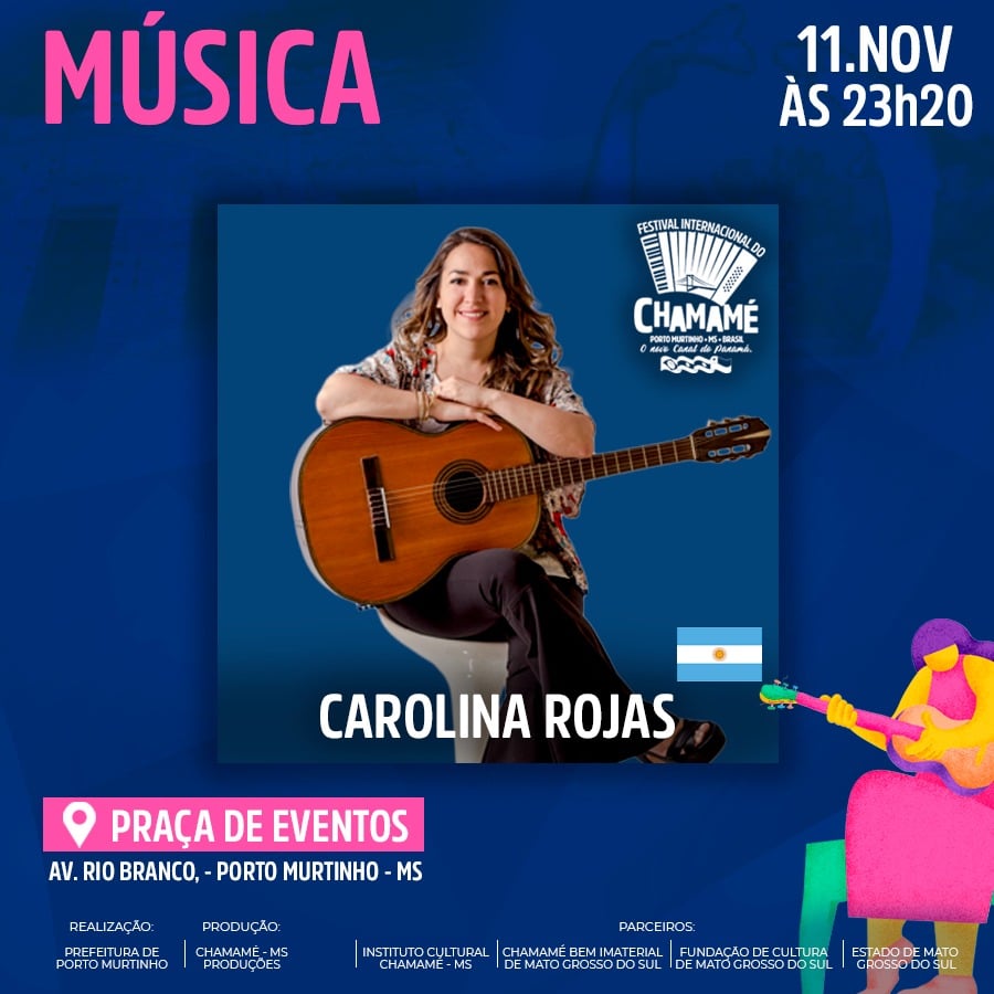 El viernes 11 de nov voy a estar en Brasil, cantando por primera vez en el Festival Internaciones de Chamame en Porto Murtinho - MS. Lo vamos a dar todo como siempre con nuestra música correntina. 
🇧🇷✈💫❤
<a href="/chamamemsfest/">Chamamé MS</a>
<a href="/orivaldomengual/">Orivaldo Mengual</a>
#music #chamame #brasil #portomurtinho