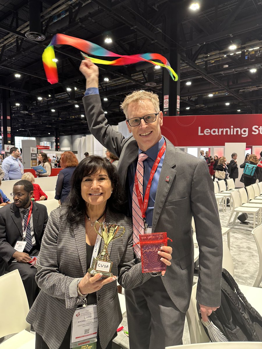 Congratulations to us! <a href="/CVSA_Heart/">CVSA Council</a> for winning the Council Challenge at Sessions today. Keeping hearts healthy! <a href="/DannyMuehlschMD/">Danny Muehlschlegel, MD, MMSc MBA</a> #AHA22