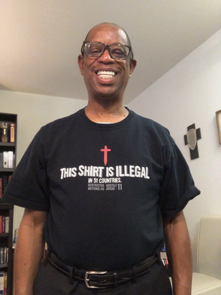 This shirt is illegal in 51 countries. #InternationalDayofPrayerforthePersecutedChurch