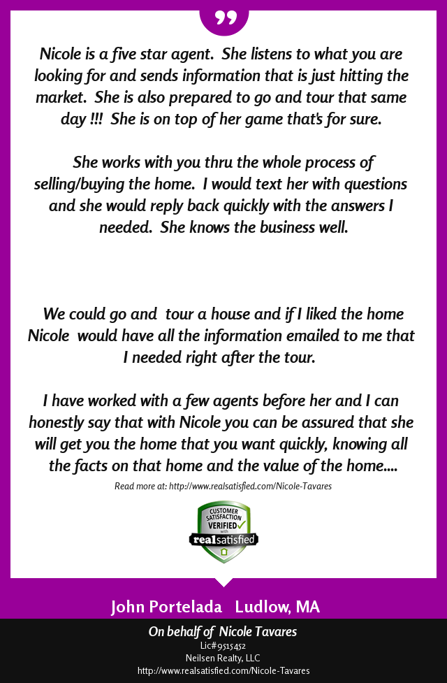 NTavaresRealtor's tweet photo. Join me in celebrating another happy client! https://t.co/zD94gifopS via @realsatisfied https://t.co/yfyFkxHOgc