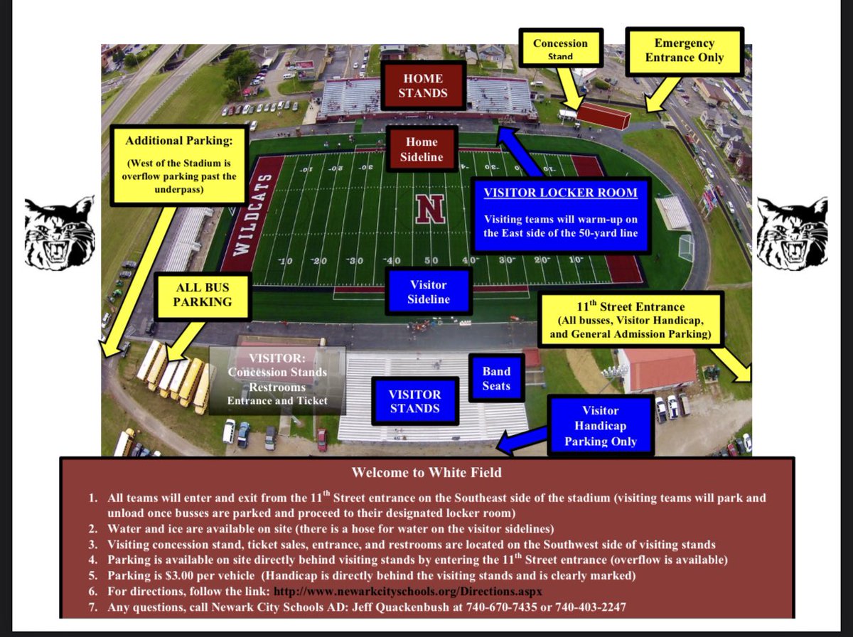 The Braves will play in Newark. Here are some photos and information about White Stadium. The address is N 11th St, Newark, OH 43055.