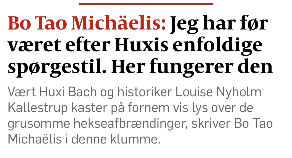 Jeg har før været efter Bo Taos enfoldige anmelderstil. Her fungerer den.